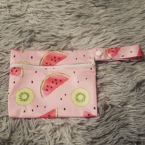 Pink Fruit Print Kids Pouch Wet/dry Bag